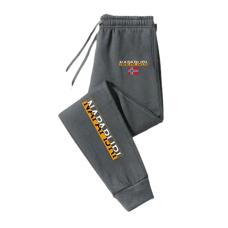 New Men's Sweatpants Spring Autumn Fleece Pants Sportswear Pants Casual Drawstring Pockets Trousers Oversize Sweatpants For Men - ZOOMNSTORE