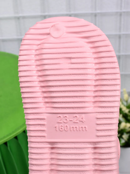 New Winter Bow DIY Girls' Slippers Comfortable Plush Anti Slip Warm Shoes Grils and Boys' Home Slippers For Kids - ZOOMNSTORE