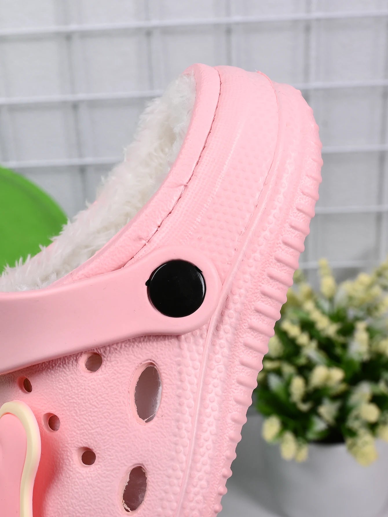 New Winter Bow DIY Girls' Slippers Comfortable Plush Anti Slip Warm Shoes Grils and Boys' Home Slippers For Kids - ZOOMNSTORE