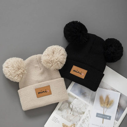 1/2pcs newborn Baby Winter Hat Kids Beanie Cap for Girls Boys Infant Accessories Children Hats Elastic 0-3Y toddler girl boy hat - ZOOMNSTORE