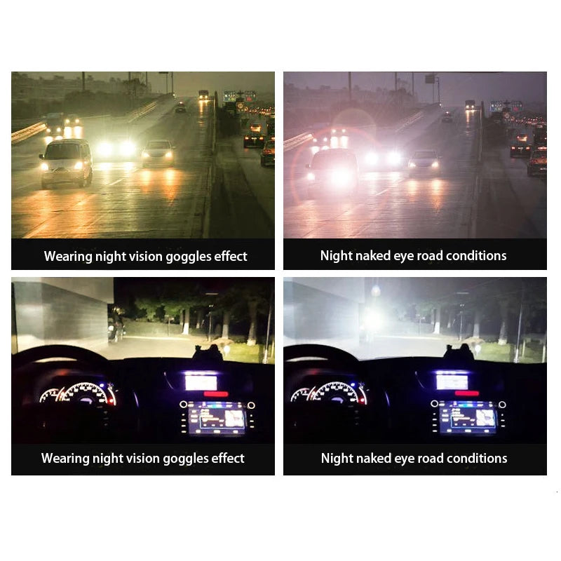 Night Vision Glasses - Anti-Glare Yellow Lens Sunglasses for Men  Women UV400 - ZOOMNSTORE