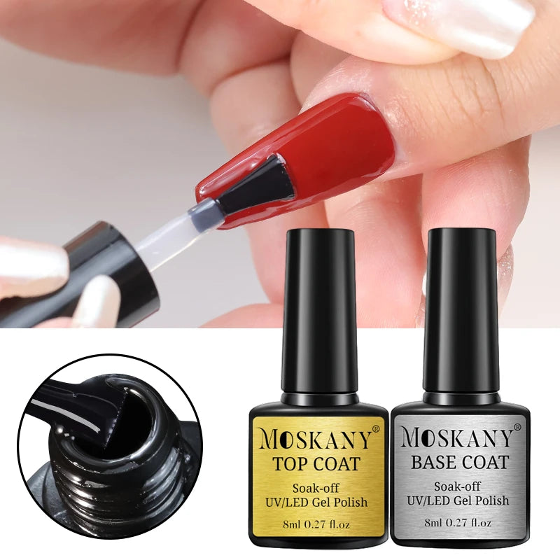 No-Acid Primer Nail Set - Gel Nail Polish Base Coat & Soak Off Gel Kit Combo - ZOOMNSTORE