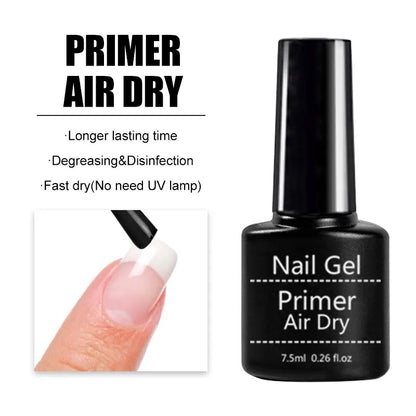 No-Acid Primer Nail Set - Gel Nail Polish Base Coat & Soak Off Gel Kit Combo - ZOOMNSTORE