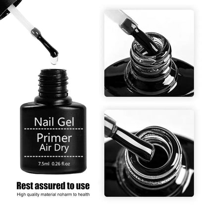 No-Acid Primer Nail Set - Gel Nail Polish Base Coat & Soak Off Gel Kit Combo - ZOOMNSTORE