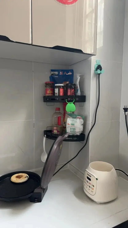 No Drill Waterproof Shower Shelf - Strong Adhesive Bathroom Organizer for Shampoo  Towels - ZOOMNSTORE