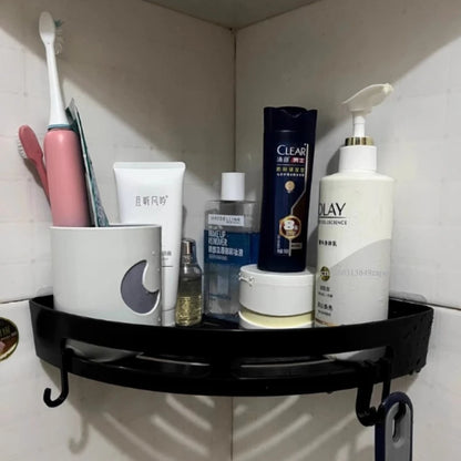 No Drill Waterproof Shower Shelf - Strong Adhesive Bathroom Organizer for Shampoo  Towels - ZOOMNSTORE