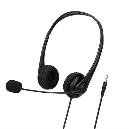 Noise Cancelling Computer Headset - 35mmUSB Wired Stereo for Video Conferencing and Chatting - ZOOMNSTORE