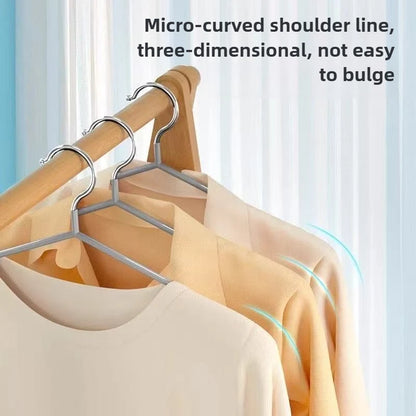 Non Slip Clothes Hangers – Thick Metal Garment Organizer With Hooks For Wardrobe Storage - ZOOMNSTORE