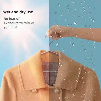 Non Slip Clothes Hangers – Thick Metal Garment Organizer With Hooks For Wardrobe Storage - ZOOMNSTORE