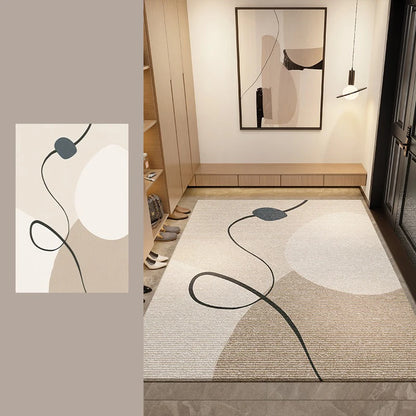 Non Slip Door Mat - Geometric Pattern Rug | Water Resistant Polyester Floor Mat - ZOOMNSTORE