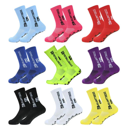 Non Slip Grip Socks – Men’s & Women’s Soccer, Cycling & Hiking Shockproof Crew Socks - ZOOMNSTORE