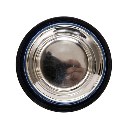 Country Living Set of 2 Ribbed Non-Slip Pet Bowls – Poseidon Blue - ZOOMNSTORE