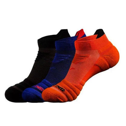 Non Slip Running Socks – 3Pair Towel Bottom Quick Drying Fitness Sports Socks - ZOOMNSTORE