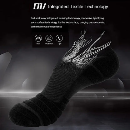 Non Slip Running Socks – 3Pair Towel Bottom Quick Drying Fitness Sports Socks - ZOOMNSTORE
