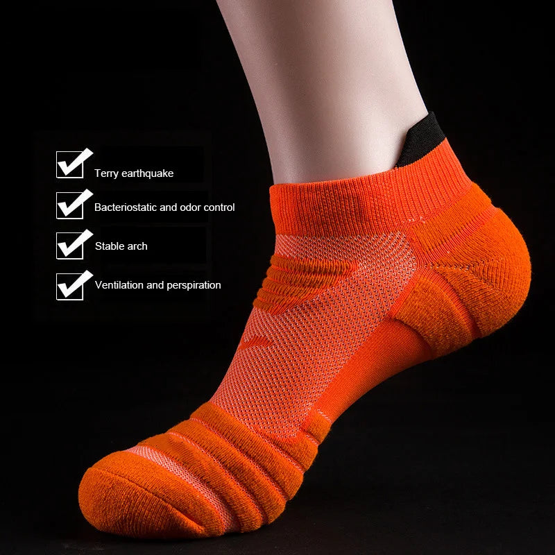 Non Slip Running Socks – 3Pair Towel Bottom Quick Drying Fitness Sports Socks - ZOOMNSTORE