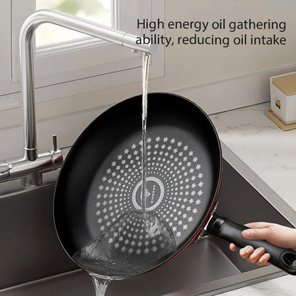 Non Stick Frying Pan - 24cm Crystal Diamond Multi Functional Pan For Gas & Induction - ZOOMNSTORE
