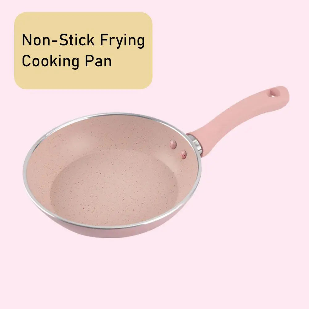 Non Stick Frying Pan | Durable Nonstick Skillet - Easy Clean Pink Cooking Pan - ZOOMNSTORE