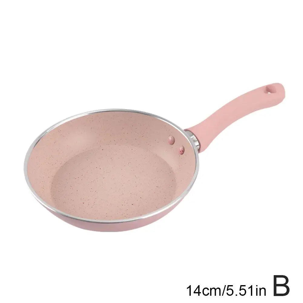 Non Stick Frying Pan | Durable Nonstick Skillet - Easy Clean Pink Cooking Pan - ZOOMNSTORE