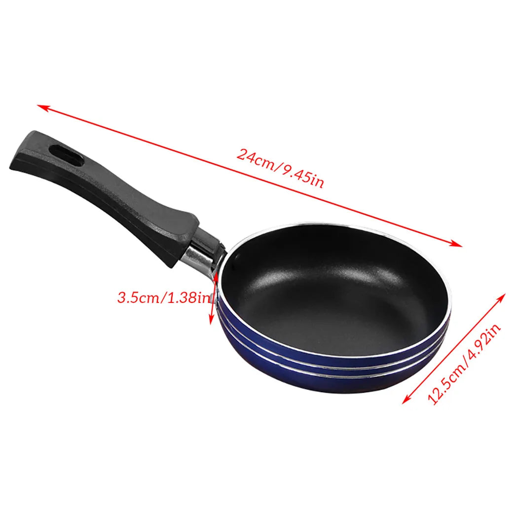 Non Stick Frying Pan - Mini Omelette Pan with Easy Grip Handle, Stainless Steel - ZOOMNSTORE