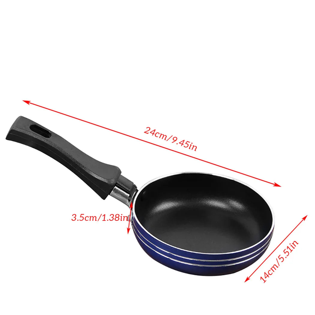 Non Stick Frying Pan - Mini Omelette Pan with Easy Grip Handle, Stainless Steel - ZOOMNSTORE