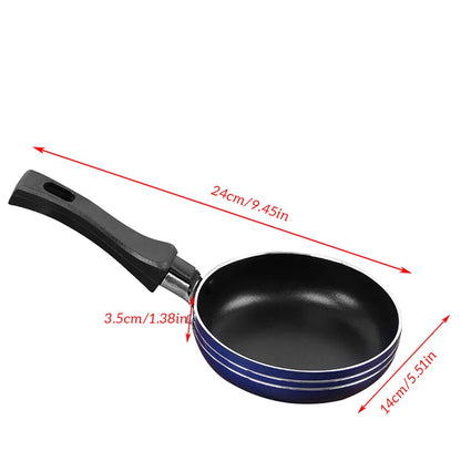 Non Stick Frying Pan - Mini Omelette Pan with Easy Grip Handle, Stainless Steel - ZOOMNSTORE