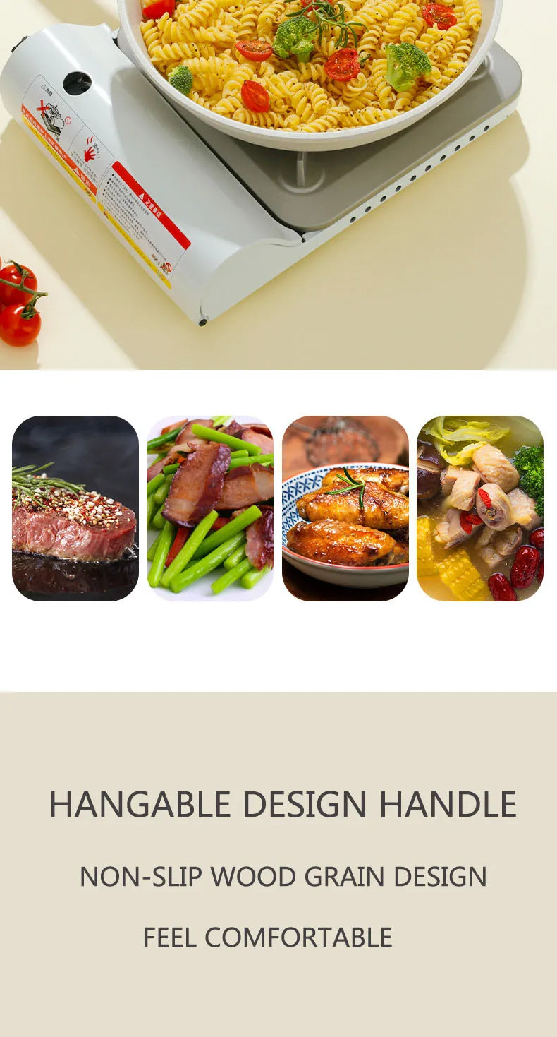 Non-Stick Wok Pan - Ceramic Frying Pan With Medical Stone, Induction Compatible - ZOOMNSTORE