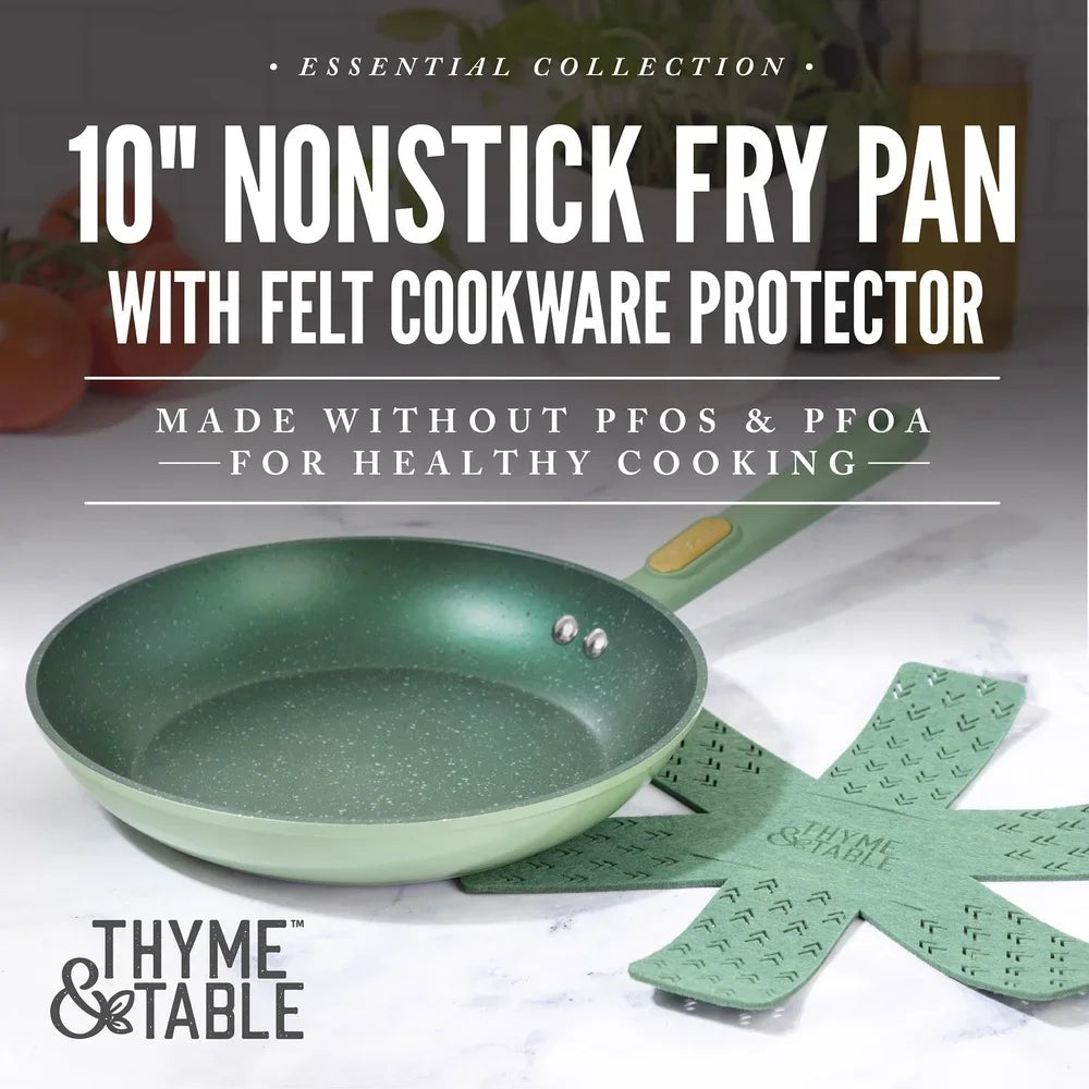Nonstick Fry Pan – 10 Inch Granite Cookware | Durable Aluminum, Induction Safe - ZOOMNSTORE