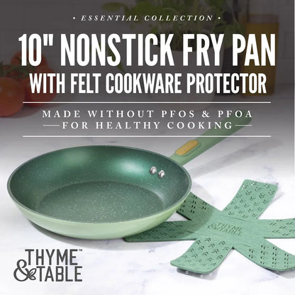 Nonstick Fry Pan – 10 Inch Granite Cookware | Durable Aluminum, Induction Safe - ZOOMNSTORE