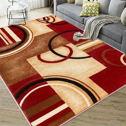 Nordic Abstract Carpet – Large Geometric Area Rug | Anti Slip, Fade Resistant Floor Mat - ZOOMNSTORE