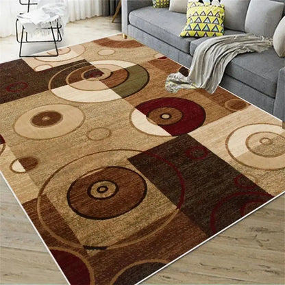 Nordic Abstract Carpet – Large Geometric Area Rug | Anti Slip, Fade Resistant Floor Mat - ZOOMNSTORE