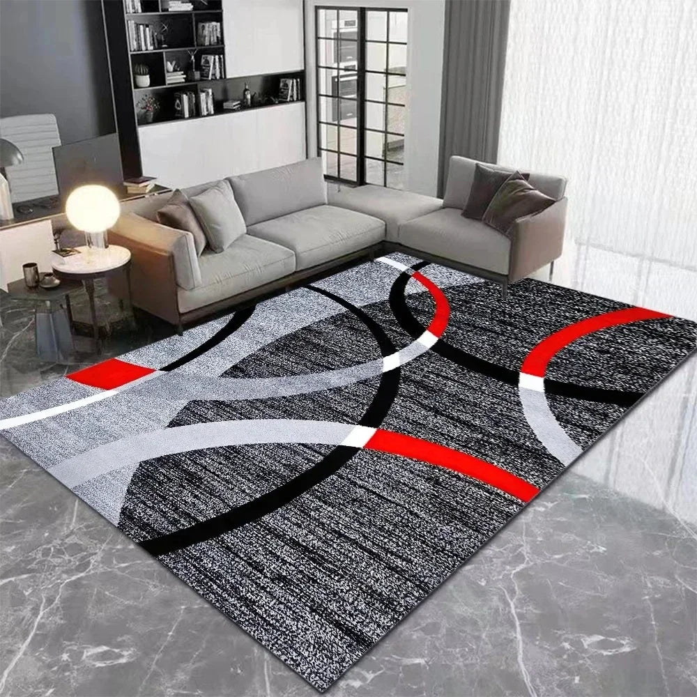 Nordic Geometric Carpet - Modern Area Rugs | Large Living Room Rug Mat - ZOOMNSTORE