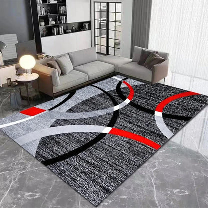 Nordic Geometric Carpet - Modern Area Rugs | Large Living Room Rug Mat - ZOOMNSTORE