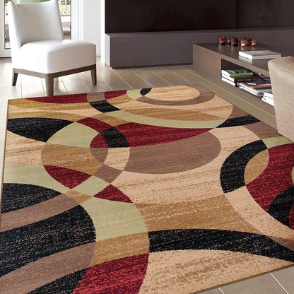 Nordic Geometric Carpet - Modern Area Rugs | Large Living Room Rug Mat - ZOOMNSTORE