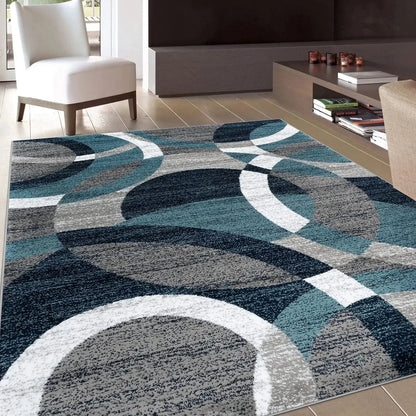 Nordic Geometric Carpet - Modern Area Rugs | Large Living Room Rug Mat - ZOOMNSTORE