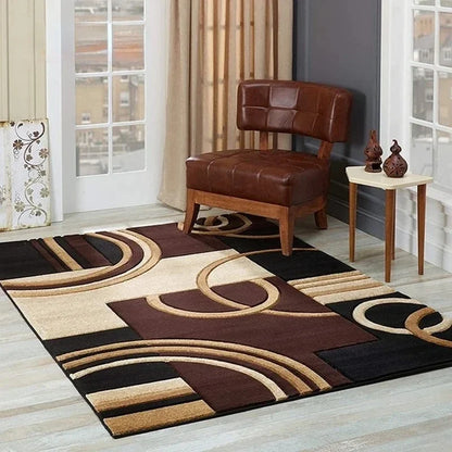 Nordic Geometric Carpet - Modern Area Rugs | Large Living Room Rug Mat - ZOOMNSTORE