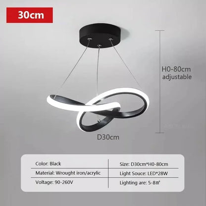Nordic LED Ceiling Pendant Lamp - Creative Illumination for Dining Room Bedroom and Living Room - ZOOMNSTORE