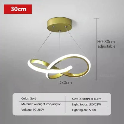 Nordic LED Ceiling Pendant Lamp - Creative Illumination for Dining Room Bedroom and Living Room - ZOOMNSTORE