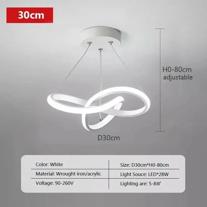 Nordic LED Ceiling Pendant Lamp - Creative Illumination for Dining Room Bedroom and Living Room - ZOOMNSTORE