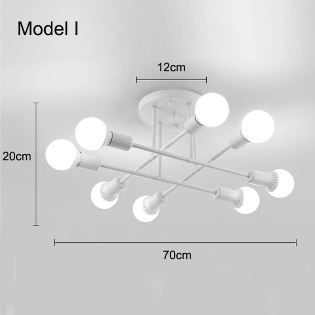 Nordic Minimalist LED Pendant Light - Black Gold Chandelier for Bedrooms  Living Rooms - ZOOMNSTORE