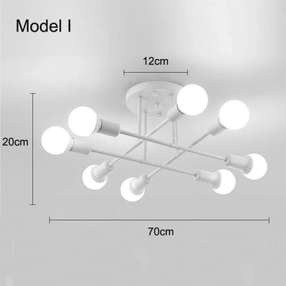 Nordic Minimalist LED Pendant Light - Black Gold Chandelier for Bedrooms  Living Rooms - ZOOMNSTORE
