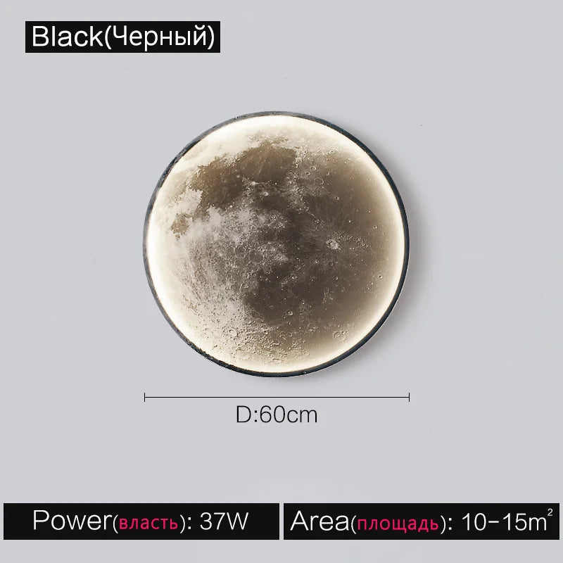 Nordic Moon Wall Lamp - Modern Decorative Ceiling Light for Living Room  Bedroom - ZOOMNSTORE