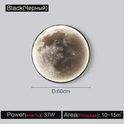 Nordic Moon Wall Lamp - Modern Decorative Ceiling Light for Living Room  Bedroom - ZOOMNSTORE