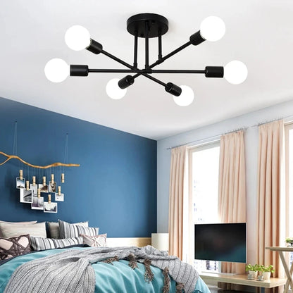 Nordic Minimalist LED Pendant Light - Black Gold Chandelier for Bedrooms  Living Rooms - ZOOMNSTORE