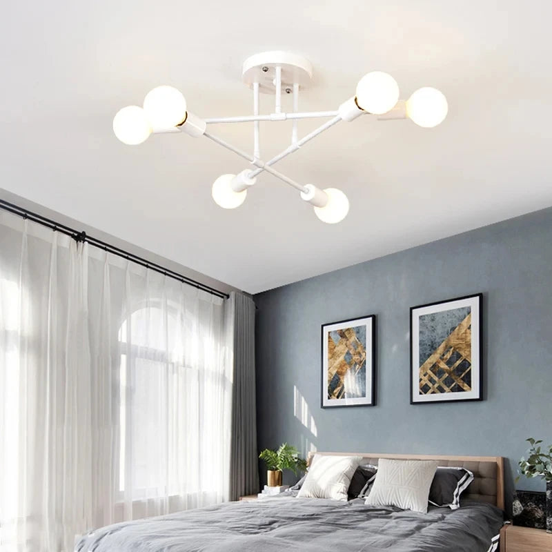 Nordic Minimalist LED Pendant Light - Black Gold Chandelier for Bedrooms  Living Rooms - ZOOMNSTORE