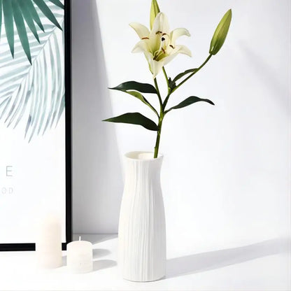 Nordic Plastic Vase - Simple Small Flower Pot for Modern Home Decor - ZOOMNSTORE
