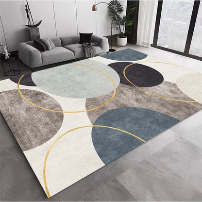 Nordic Velvet Carpet - Modern Area Rug | Large Non-Slip Living Room Rug - ZOOMNSTORE