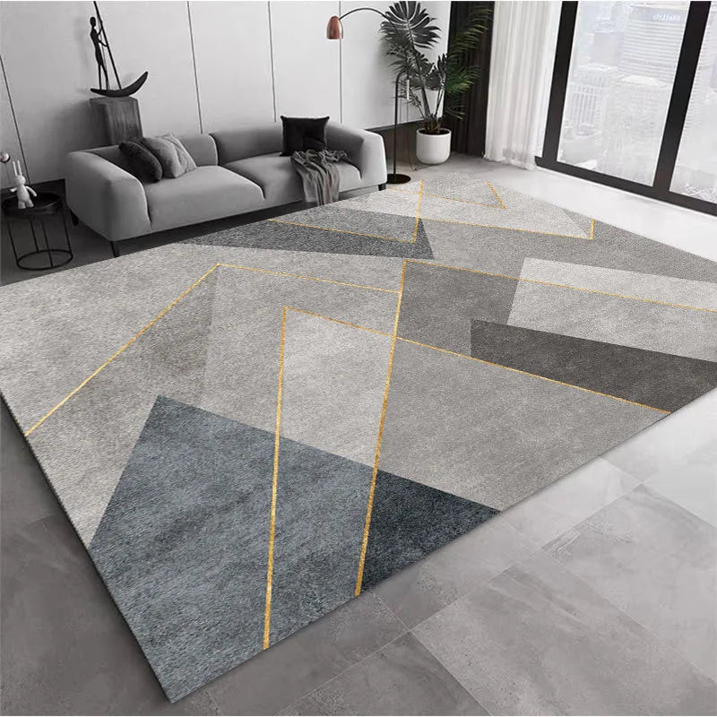 Nordic Velvet Carpet - Modern Area Rug | Large Non-Slip Living Room Rug - ZOOMNSTORE