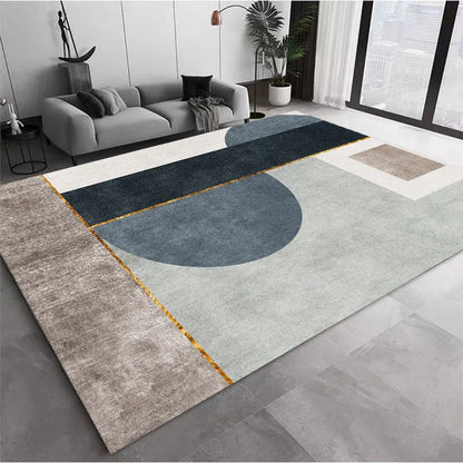Nordic Velvet Carpet - Modern Area Rug | Large Non-Slip Living Room Rug - ZOOMNSTORE