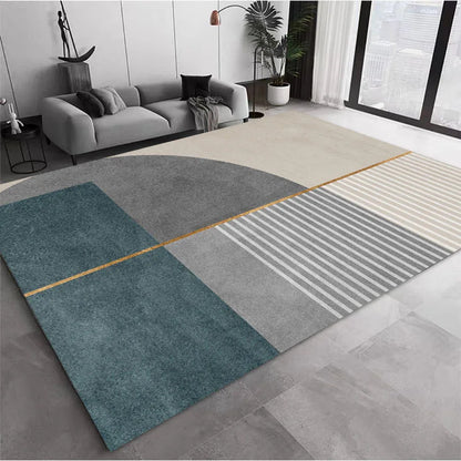 Nordic Velvet Carpet - Modern Area Rug | Large Non-Slip Living Room Rug - ZOOMNSTORE