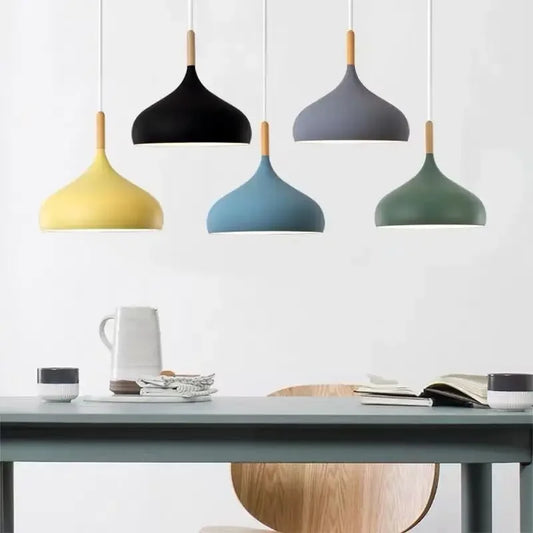 Nordic Wooden Chandelier - LED Pendant Light for Bedroom  Living Room - ZOOMNSTORE